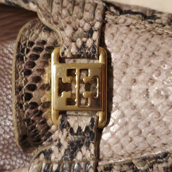 Tory Burch Marion Quilted Ballet Flats Black Leather Bow Ballerina Shoes - Picture 5 of 6